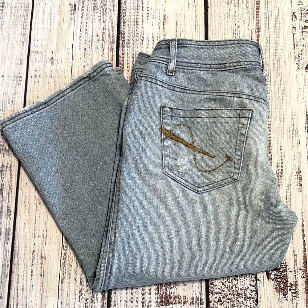 Jou Jou Blue Cropped Ankle Jeans